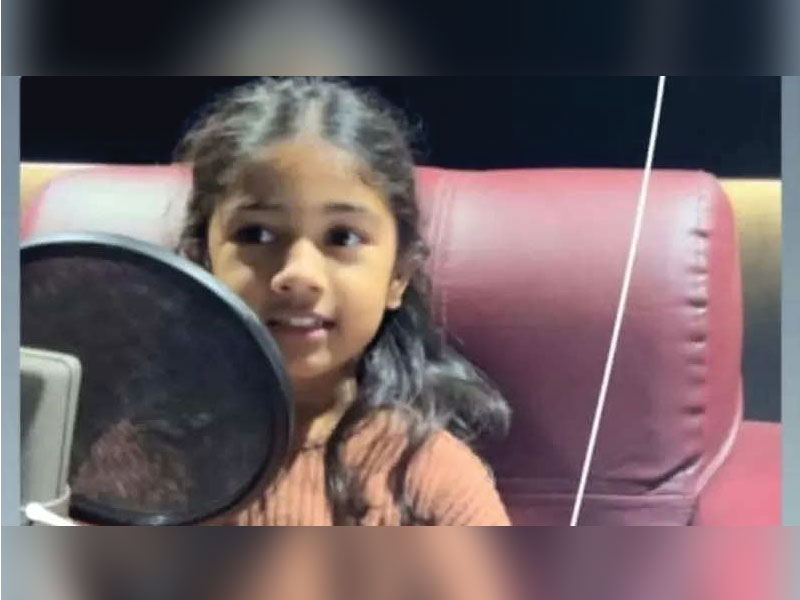 Allu Arjun's daughter Arha begins dubbing for her role in  'Shaakuntalam'