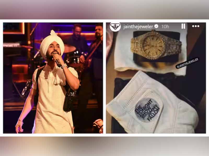  Diljit Dosanjh Sported a Custom Audemars Piguet Watch During His Appearance on Jimmy Fallon's Show