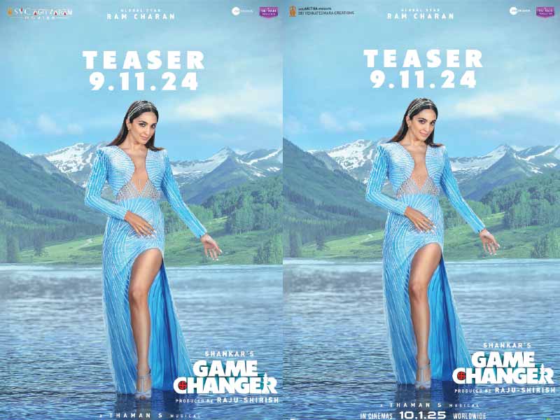 Kiara Advani Excites Fans with Dazzling Game Changer Look Ahead of Teaser Release