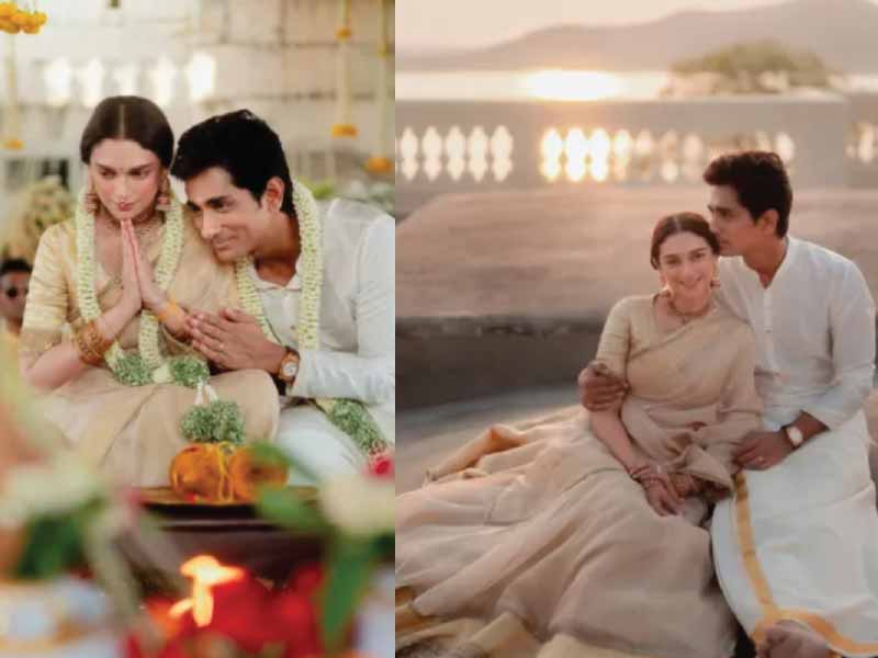 Aditi Rao Hydari and Siddharth Delight Fans with Enchanting Wedding Photos