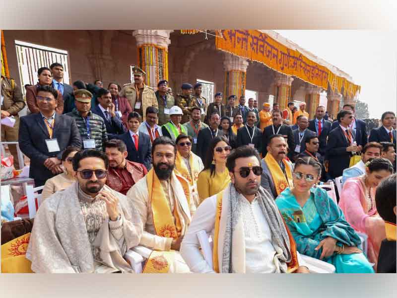 Celebs attended the consecration ceremony at  Ram Temple in Ayodhya