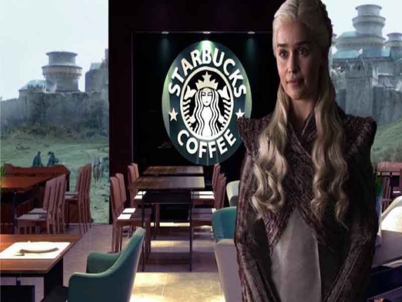 Game of Thrones: Mother of the Dragons and Starbucks Latte.