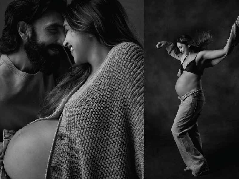 Deepika Padukone and Ranveer Singh share sneak peeks from their pregnancy photoshoot ahead of the due date