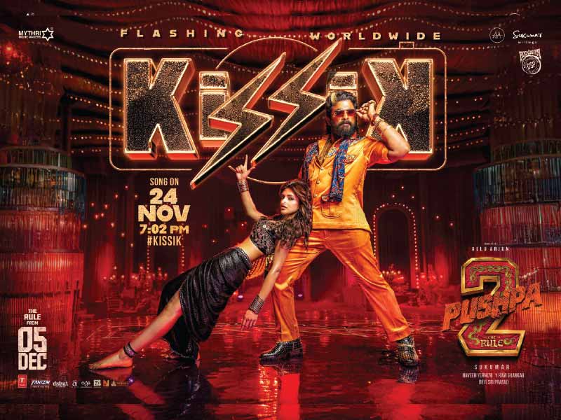 "Kissik" Song from Pushpa 2 Set to Release Soon, Featuring Sreeleela and Allu Arjun