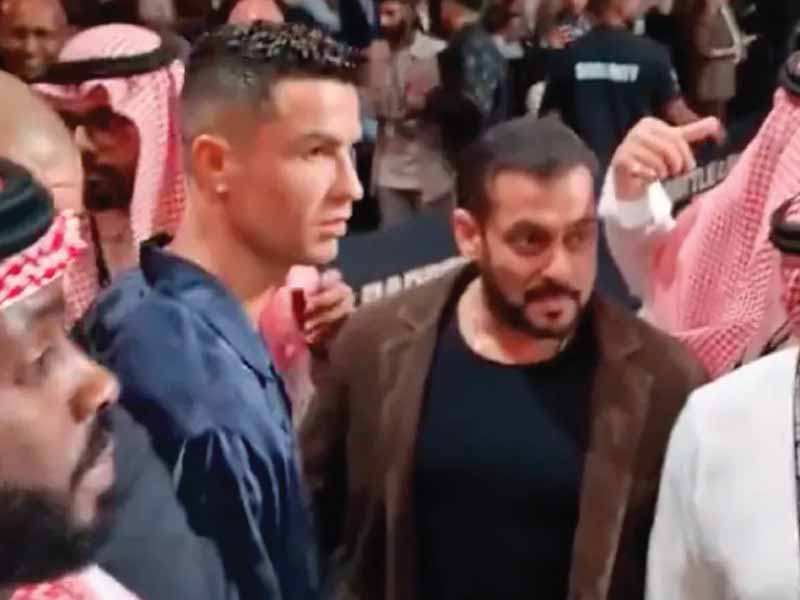 In Viral Video, Cristiano Ronaldo Hugs at Boxing Match, With Salman Khan in the Background